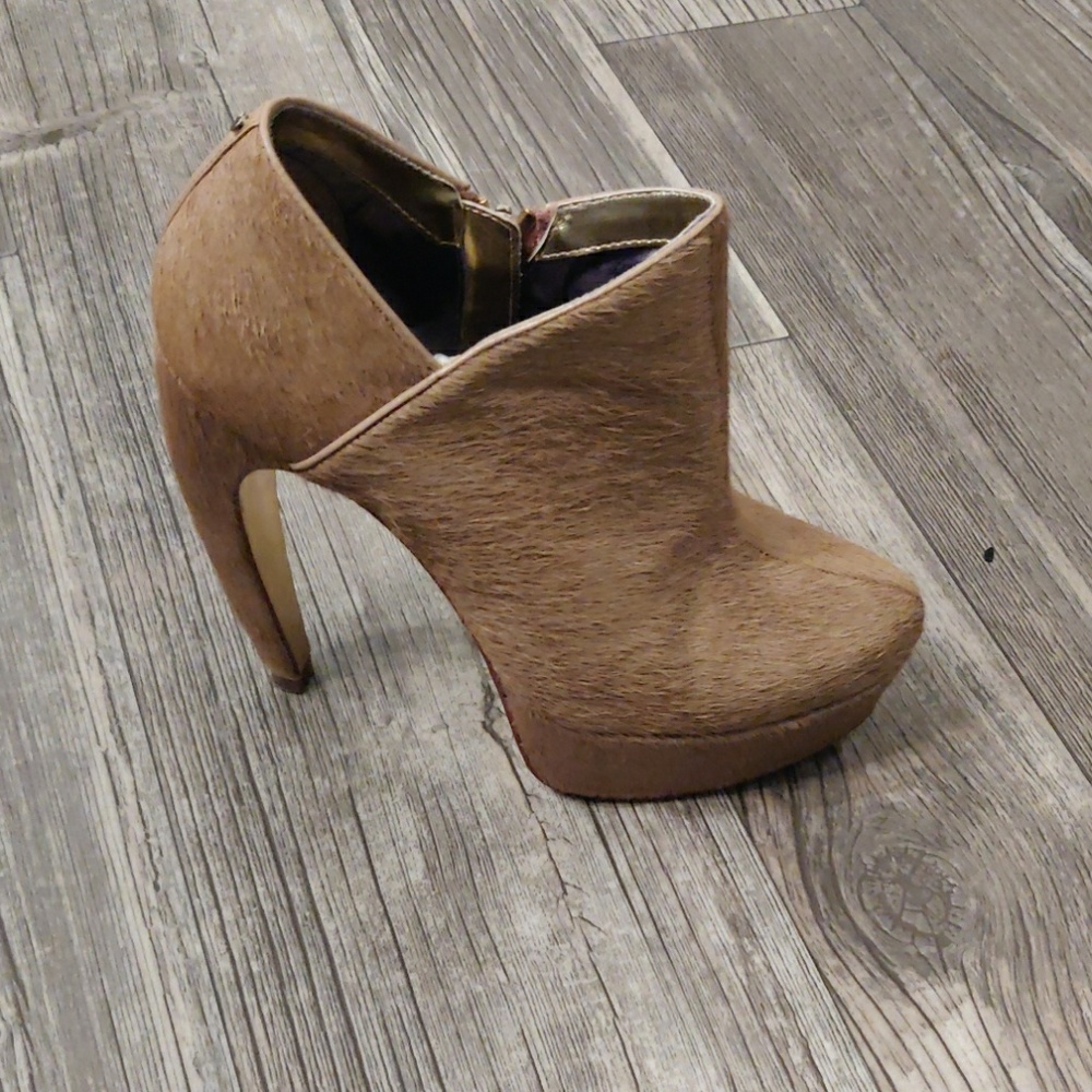 Ted Baker SinerX Platform Tan Ankle Boots - Picture 3 of 8